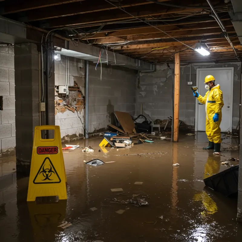 Flooded Basement Electrical Hazard in Northampton, MA Property